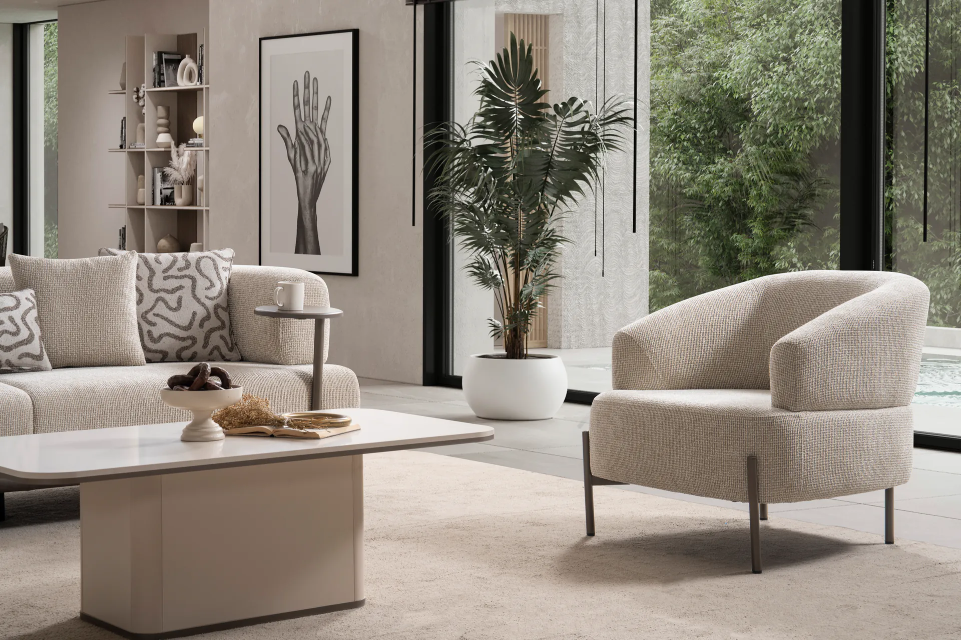 Verona Krem Koltuk Takımı